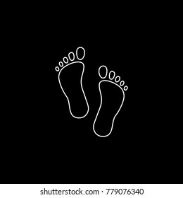 Foot shapes vector icon