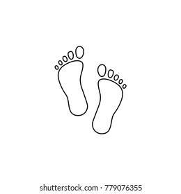 Foot shapes vector icon