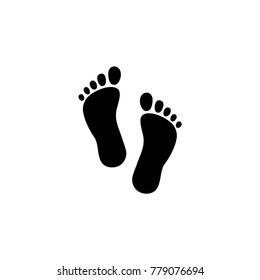 Foot shapes vector icon