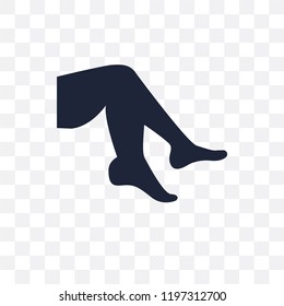 Foot side view transparent icon. Foot side view symbol design from Human Body Parts collection.
