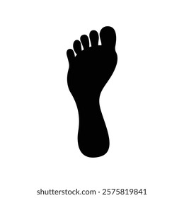 Foot silhouette vector design isolated on a white background