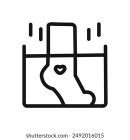 Vector de conjunto de gráficos lineales de Foot Soak