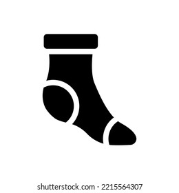 Foot Sock Icon (Simple Vector Illustration)