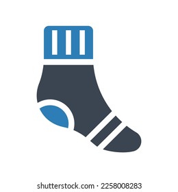 Foot sock icon (vector graphics)
