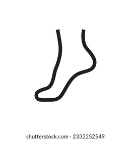 Foot sock vector icon. Foot flat sign design. Socks symbol pictogram. UX UI icon