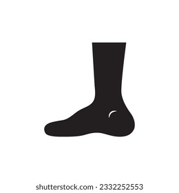 Foot sock vector icon. Foot flat sign design. Socks symbol pictogram. UX UI icon