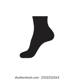 Foot sock vector icon. Foot flat sign design. Socks symbol pictogram. UX UI icon