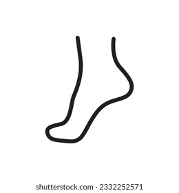 Foot sock vector icon. Foot flat sign design. Socks symbol pictogram. UX UI icon