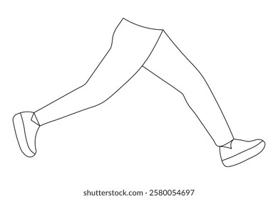 Foot sole continuous single line art of isolated outline vector drawing illustration 