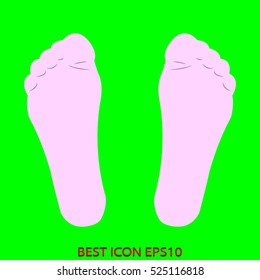 foot, sole, vector icon, eps10