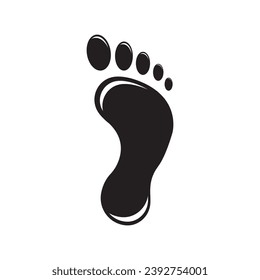 Logo-Symbol für Fußsohlen, Vektorgrafik-Design