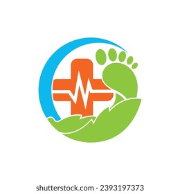 Foot soles logo icon, vector illustration design