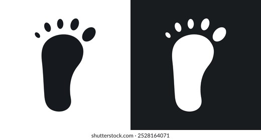Foot solid vector icon pack