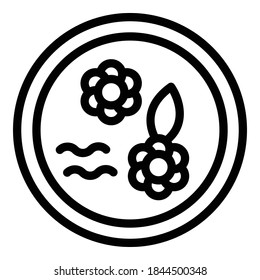 Foot spa icon. Outline foot spa vector icon for web design isolated on white background