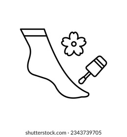 Foot spa Vector icon which can easily modify or edit

