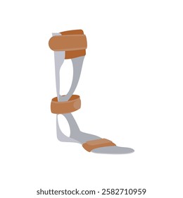 Foot, Splint, Disability Vector Illustration Isolated