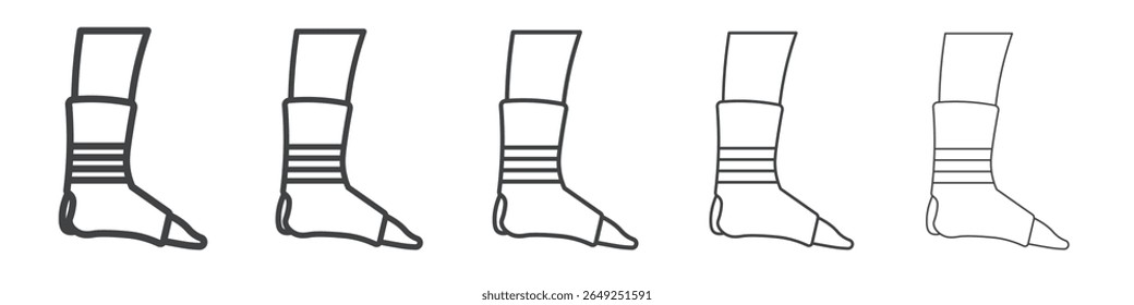 foot splint icon simple illustration collection symbol