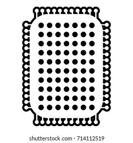 Foot sponge icon. Outline illustration of foot sponge vector icon for web design isolated on white background