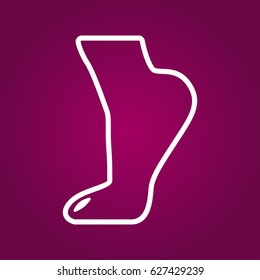 Foot, foot standing icon