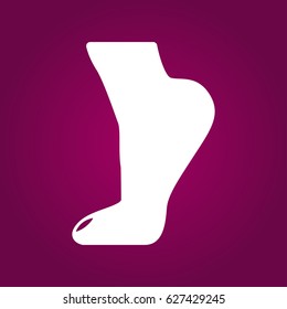 Foot, foot standing icon