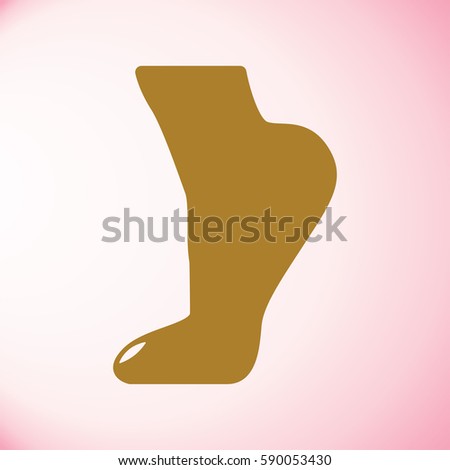 Foot, foot standing icon
