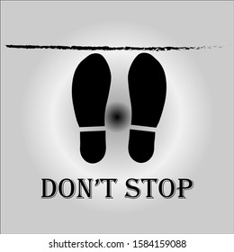 foot step behind the line 