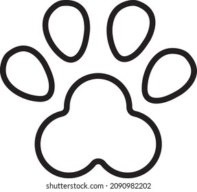 Línea vectorial del icono del perro paso a pie para web, presentación, logotipo, símbolo de icono.