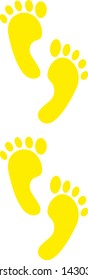 Foot step Icon VECTOR FOOTPRINT