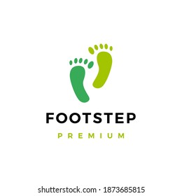 foot step logo vector icon illustration
