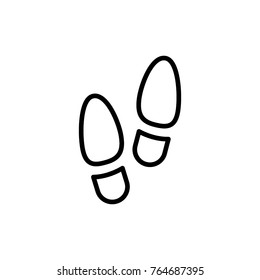 foot steps icon vector