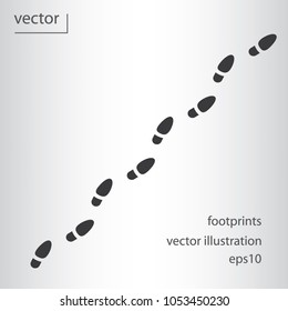 foot steps icon - vector illustration EPS 10, flat design icon