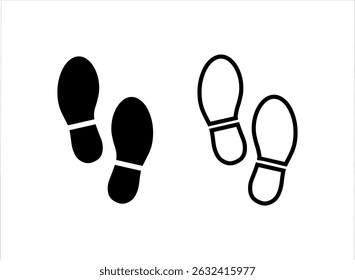 Foot steps Icons vector illustration sign and symbols.