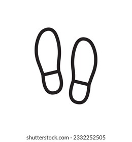 Foot steps vector icon. Footstep flat sign design. Foot step symbol pictogram. UX UI icon