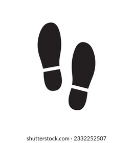 Foot steps vector icon. Footstep flat sign design. Foot step symbol pictogram. UX UI icon