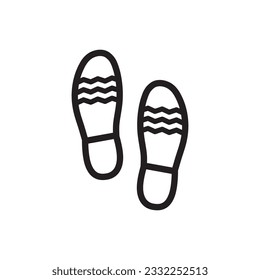 Foot steps vector icon. Footstep flat sign design. Foot step symbol pictogram. UX UI icon