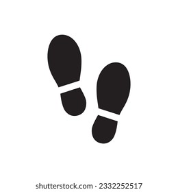 Foot steps vector icon. Footstep flat sign design. Foot step symbol pictogram. UX UI icon