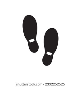 Foot steps vector icon. Footstep flat sign design. Foot step symbol pictogram. UX UI icon