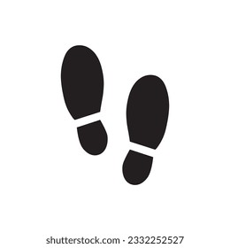 Foot steps vector icon. Footstep flat sign design. Foot step symbol pictogram. UX UI icon