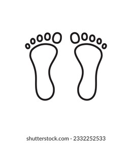 Foot steps vector icon. Footstep flat sign design. Foot step symbol pictogram. UX UI icon