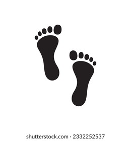 Foot steps vector icon. Footstep flat sign design. Foot step symbol pictogram. UX UI icon