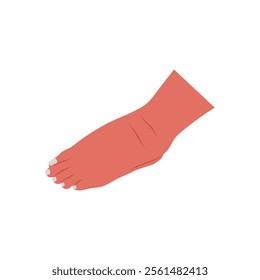 Foot Swelling, Cardiovascular Disease Illustration Icon