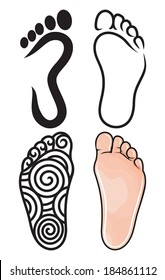 Foot symbol collection