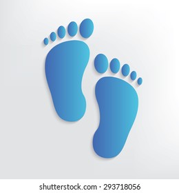 Foot symbol design,clean vector