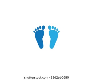 Foot therapist logo vector icon