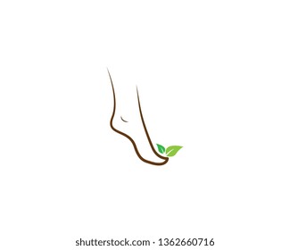 Foot therapist logo vector icon