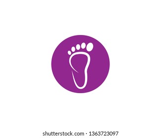 Foot therapist logo vector icon