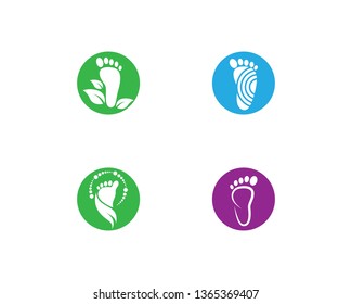 Foot therapist logo vector icon