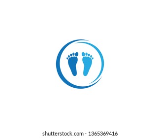 Foot therapist logo vector icon