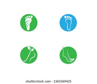 Foot therapist logo vector icon