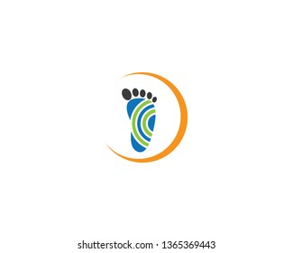 Foot therapist logo vector icon